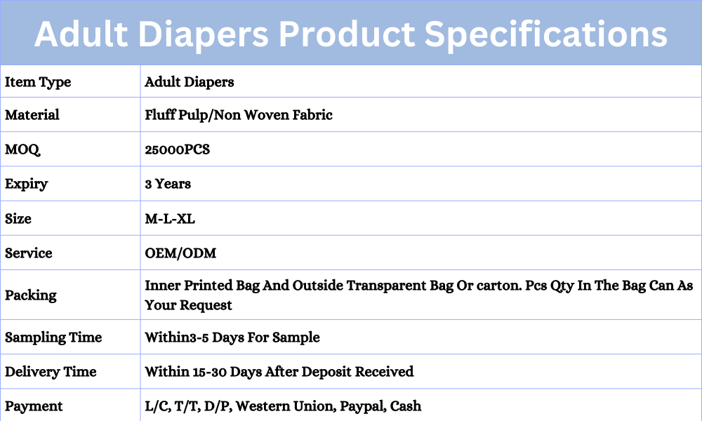 Disposable Adult Diaper