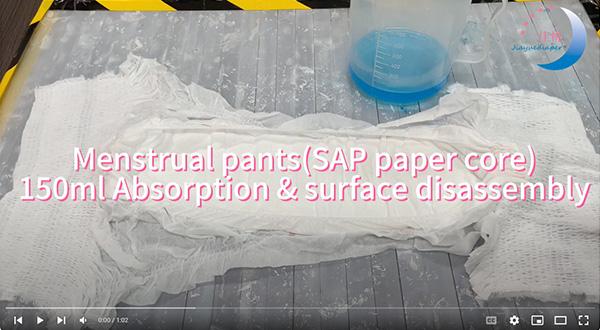 Menstrual pants(SAP paper core)150ml absorbtion&surface disassembly