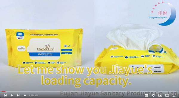 Jiayue wet wipes shipment