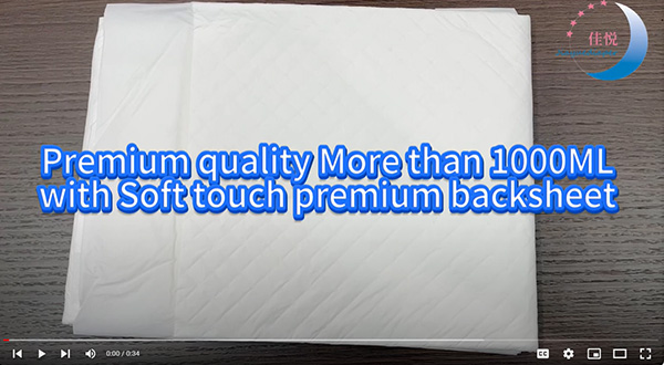 Underpad - premium quality with extremely soft backsheet and high absorbtion